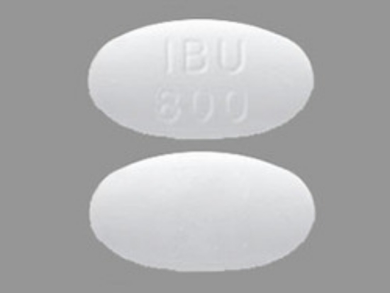 Picture of IBUPROFEN 800MG TAB WH OBL 500