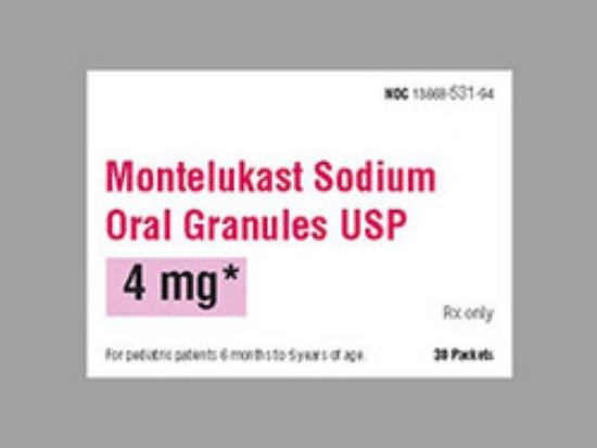 Picture of MONTELUKAST 4MG PKT WH 30