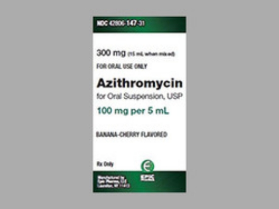 Picture of AZITHROMYCIN 100MG/5ML OS PK 15ML