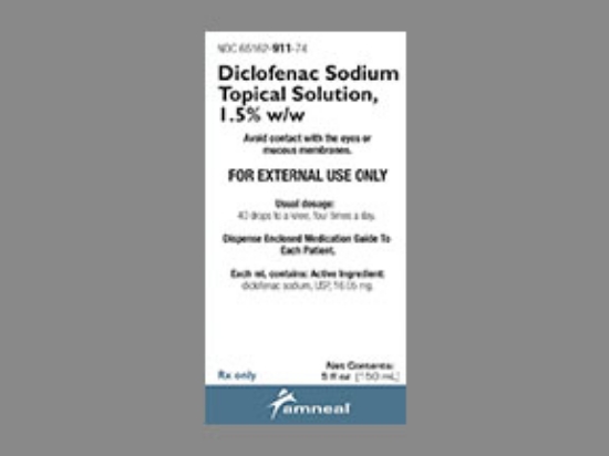 Picture of DICLOFENAC SODIUM  1.5% SOL CL 150ML