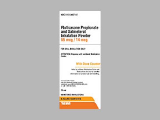 Picture of FLUTICASONE-SALMETEROL 55-14MCG-ACT AER POW 1X1