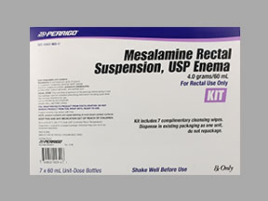 Picture of MESALAMINE 4GM RECTAL SUP KIT 1X1