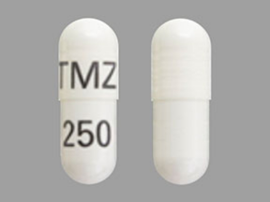 Picture of TEMOZOLOMIDE 250MG CAP WH OBL 5