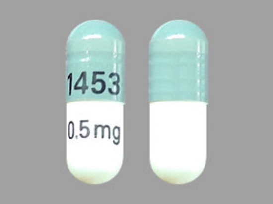 Picture of ANAGRELIDE HCL .5MG CAP WH OBL 100