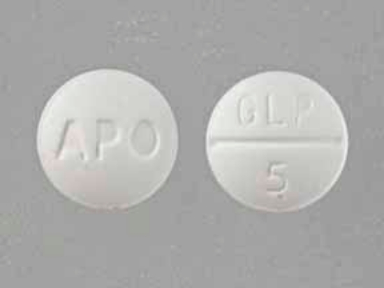 Picture of GLIPIZIDE 5MG TAB WH RND 500