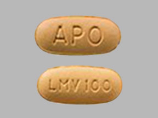 Picture of LAMIVUDINE (HBV) 100MG TAB OR BR OBL 60