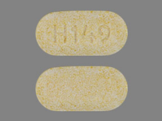 Picture of LISINOPRIL 40MG TAB YLW OBL 100