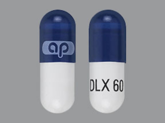 Picture of DULOXETINE HCL DR 60MG CAP WH BU 1000