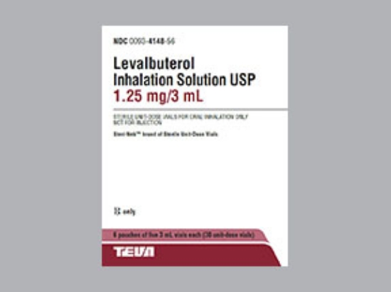 Picture of LEVALBUTEROL 1.25MG/3ML IS CL 30X3