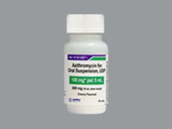 Picture of AZITHROMYCIN 100MG-5ML OS WH 15ML