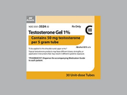 Picture of TESTOSTERONE GEL 1% (50MG/5GM) 30X5GM