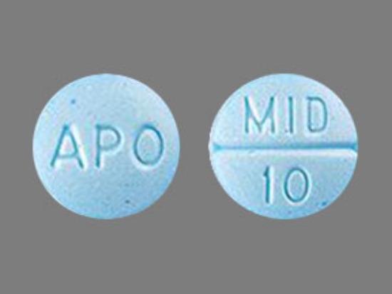 Picture of MIDODRINE HCL 10MG TAB BU RND 100