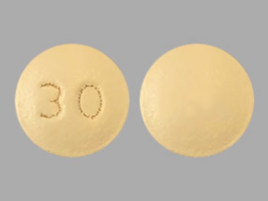 Picture of NIFEDIPINE ER 30MG TAB YL RND 300