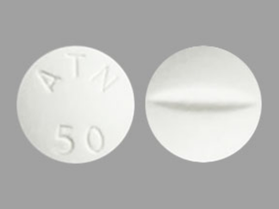 Picture of ATENOLOL 50MG TAB WH RND 1000