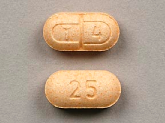 Picture of LEVOTHYROXINE SODIUM 25MCG TAB OR OBL 1000