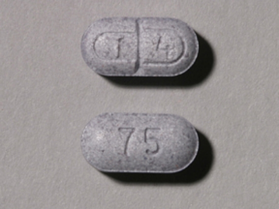 Picture of LEVOTHYROXINE SODIUM 75MCG TAB VL OBL 90