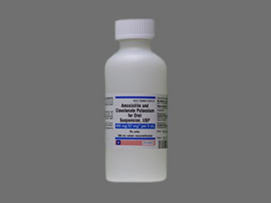 Picture of AMOXICILLIN POT CLAVULANATE 400-57MG OS WH 100ML