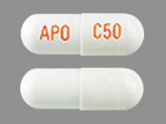 Picture of CELECOXIB 50MG CAP WH OBL 60
