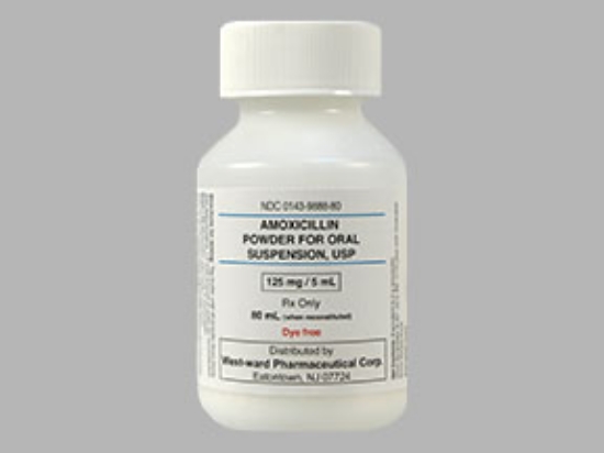 Picture of AMOXICILLIN 125MG/5ML OS WH 80ML