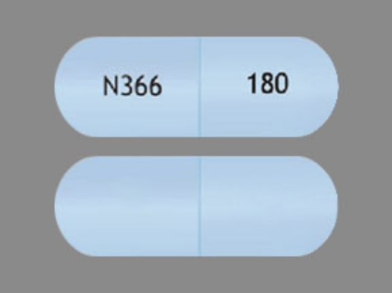 Picture of DILTIAZEM HCL ER 180MG CAP WH OBL 90