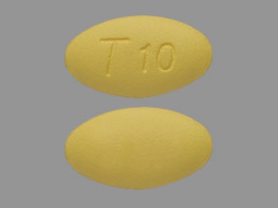 Picture of TADALAFIL 10MG TAB LIGHT YELLOW 500