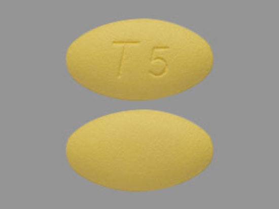 Picture of TADALAFIL 5MG TAB LIGHT YELLOW 30