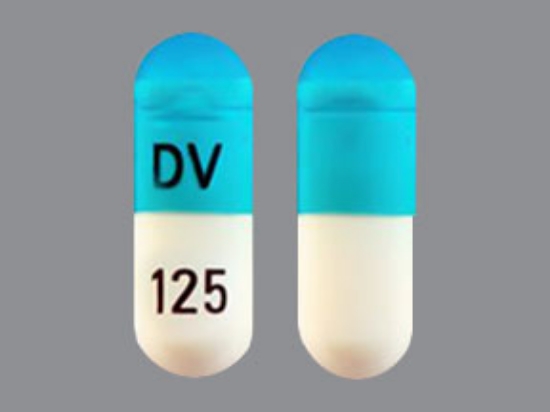 Picture of DIVALPROEX SODIUM SPRINKLES 125MG CAP WHITE/BLU