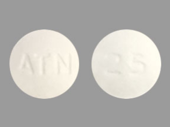 Picture of ATENOLOL 25MG TAB WH RND 1000