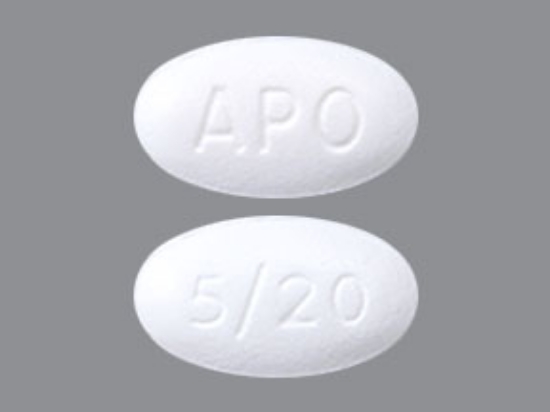 Picture of AMLODIPINE ATORVASTATIN CALCIUM 5-20MG TAB WH 30