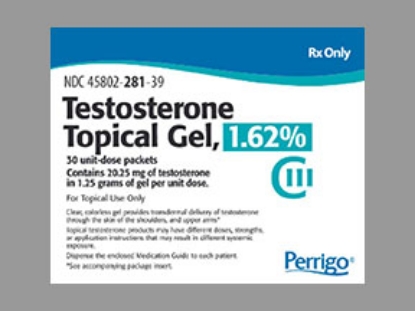 Picture of TESTOSTERONE 1.62% GEL CL 30X1.25GM
