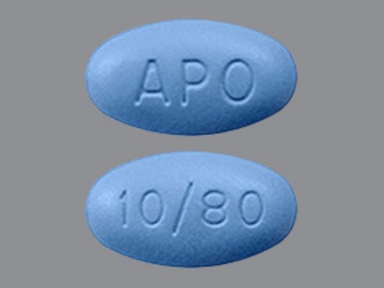 Picture of AMLODIPINE ATORVASTATIN CALCIUM 10-80MG TAB BU 30