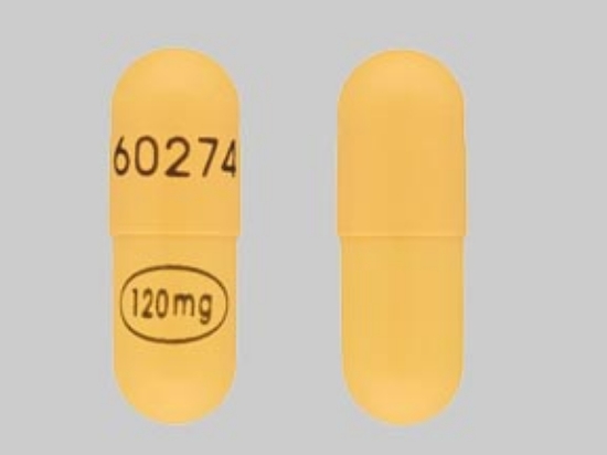 Picture of VERAPAMIL HCL ER 120MG CAP YL OBL 100