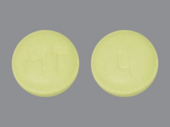 Picture of TIAGABINE HCL 4MG TAB YL RND 30