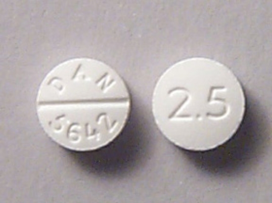 Picture of MINOXIDIL 2.5MG TAB WH RND 100