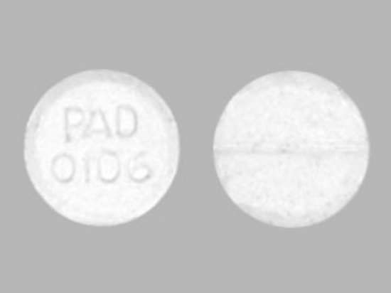 Picture of BROMOCRIPTINE MESYLATE 2.5MG TAB WH RND 100