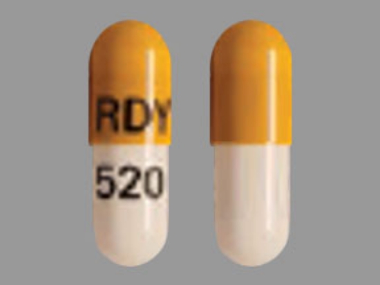 Picture of ATOMOXETINE HCL 18MG CAP WHITE/GOLD OBL 30