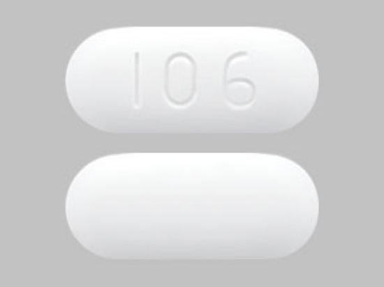 Picture of AMOXICILLIN CLAVULANATE 500-125MG TAB WH OBL 100