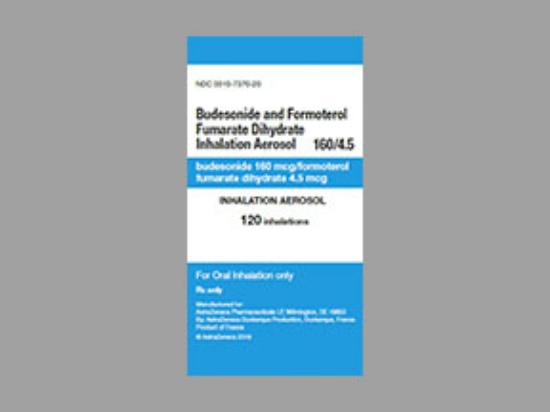 Picture of BUDESONIDE FORMOTEROL 160-4.5MCG IS WH 120 INH