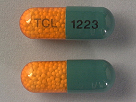 Picture of NITROGLYCERIN ER 9MG CAP GN/YL OBL 100