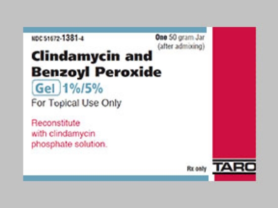 Picture of CLINDAMYCIN BENZOYL PEROX 1-5% GEL WH 50GM