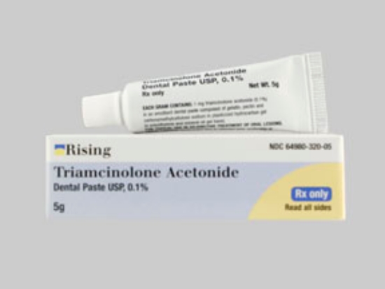 Picture of TRIAMCINOLONE ACETONIDE DENTAL .1% CRE WH 5 GM