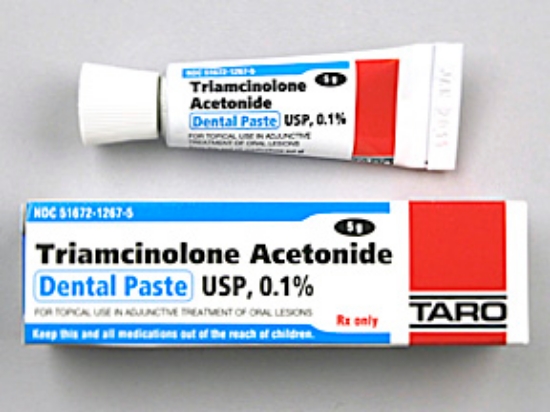 Picture of TRIAMCINOLONE ACETONIDE PASTE .1% CRE BG 5GM