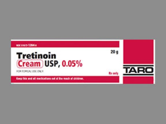 Picture of TRETINOIN .05% CRE YL 20GM
