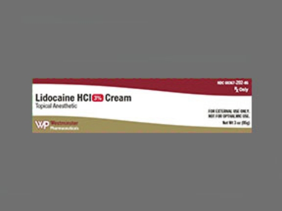 Picture of LIDOCAINE HCL 3% CRE WH 85GM