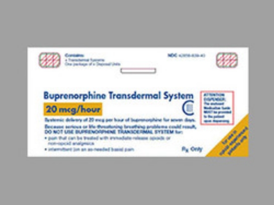 Picture of BUPRENORPHINE ER 20MCG-HR TDS PATCH 4