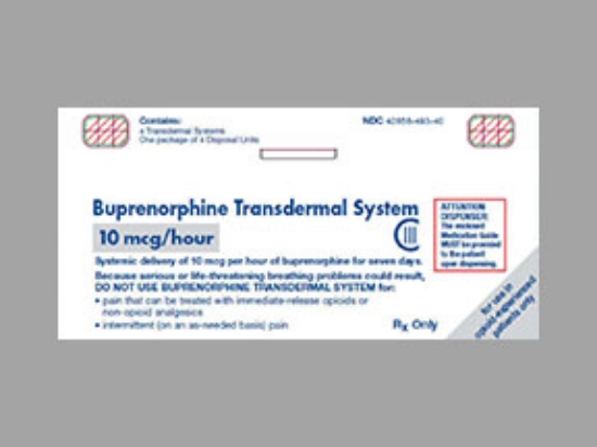 Picture of BUPRENORPHINE ER 10MCG/HR TDS CL 4