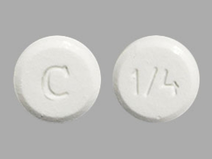 Picture of CLONAZEPAM ODT .25MG WH RND 6X10