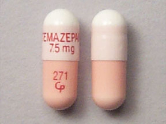 Picture of TEMAZEPAM 7.5MG CAP BLU/PK 100