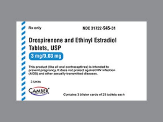 Picture of DROSPIRENONE-ETHINYL 3-0.03MG 3X28