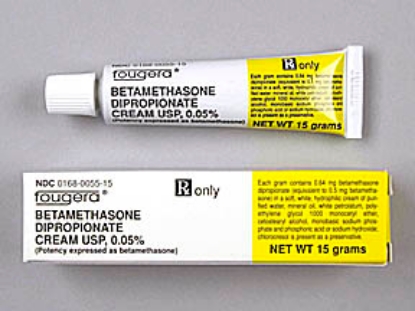 Picture of BETAMETHASONE DIPROPIONATE .05% CRE WH 15GM